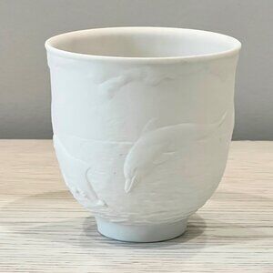 Lladro Dolphins at Play Votive Cup Candle Holder #17658 Collectors Society BOX